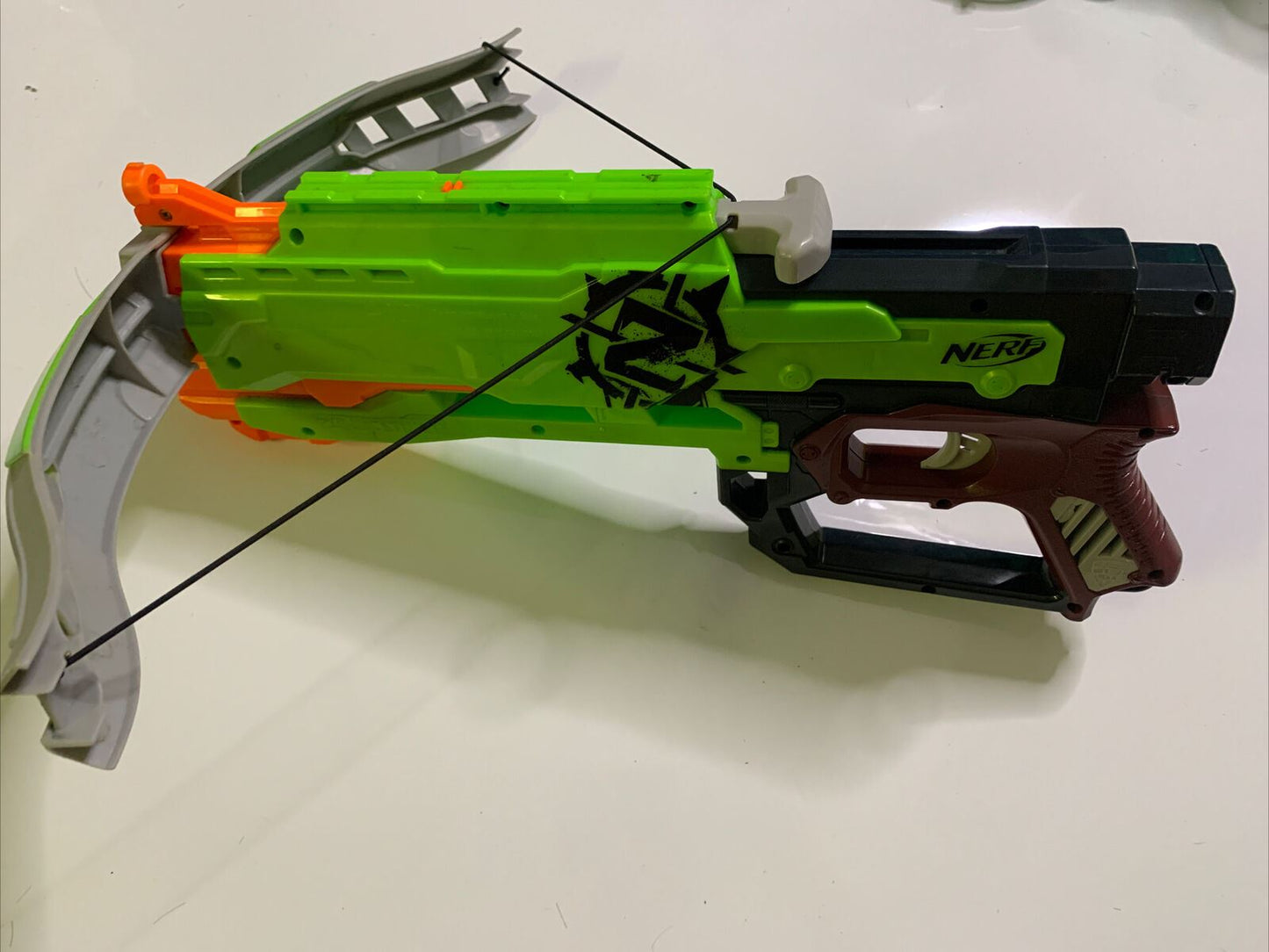 NERF Zombie Strike Crossfire Bow Blaster