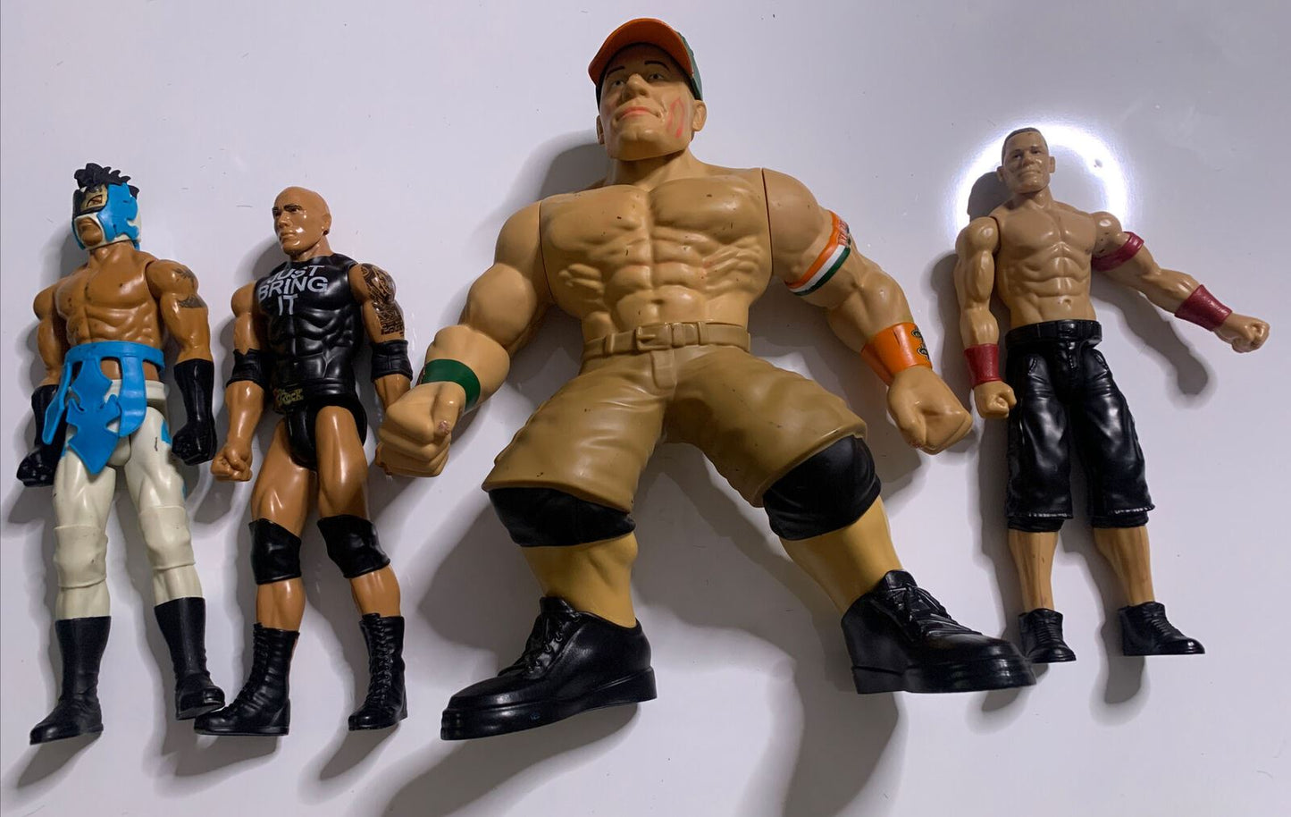 4x WWE Action Figure 3x 2015 1x 2016 John Cena, Kalisto, The Rock