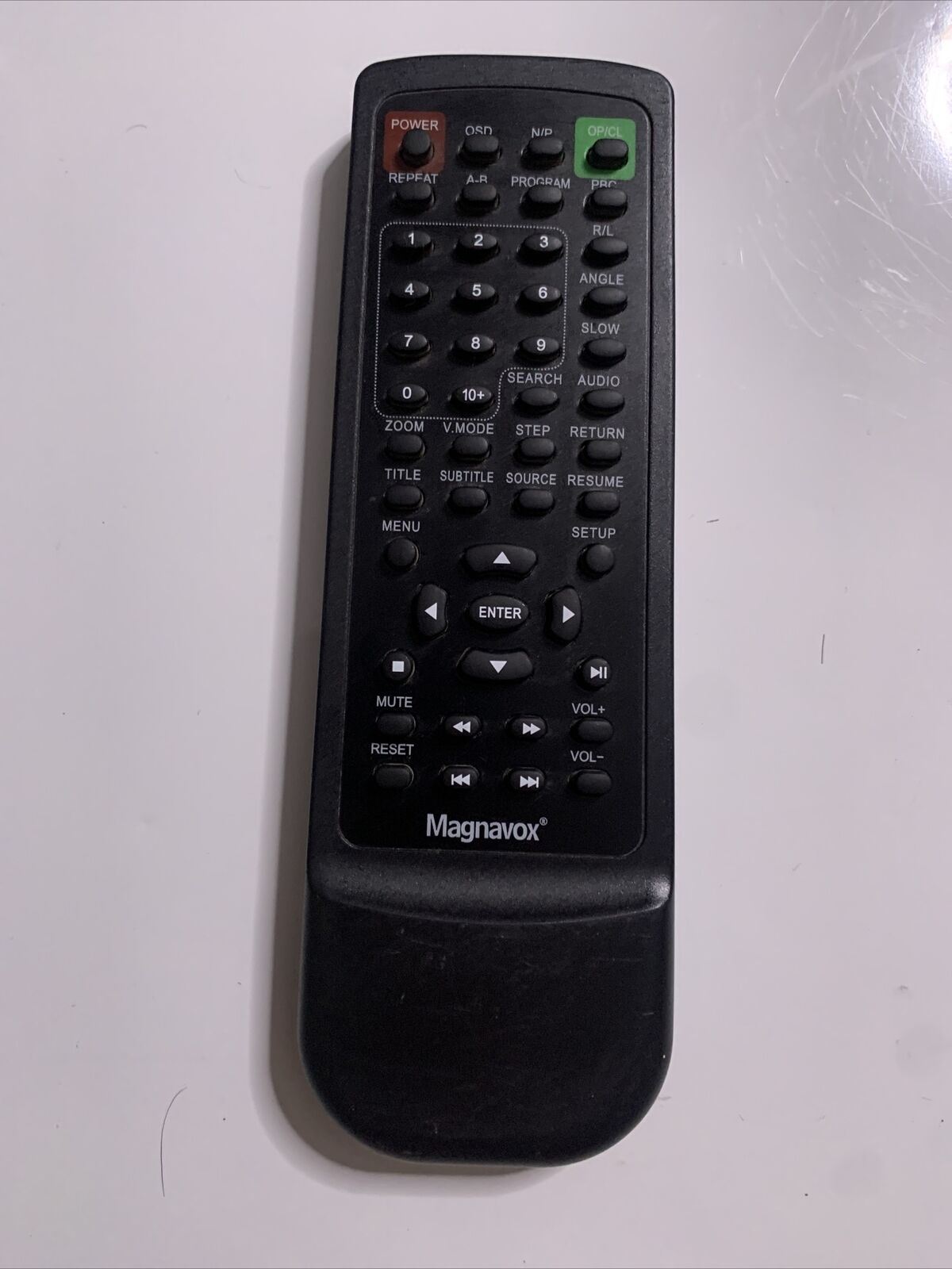 Genuine Magnavox DVD Remote Control *Missing Battery Lid