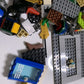 Bulk Genuine Lego Mixed Set 980g Boat Car Wheels Police Plane Pieces