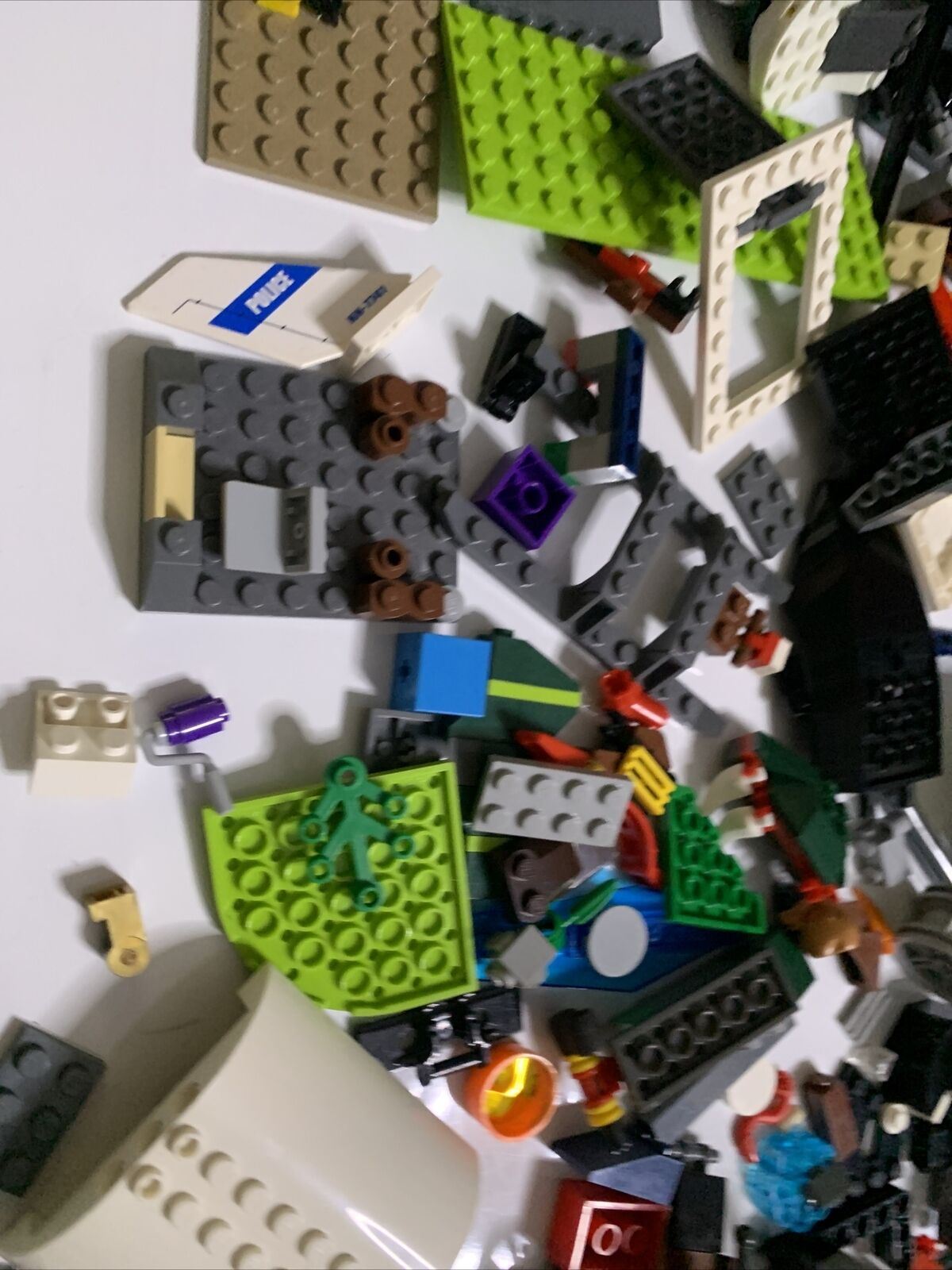 Bulk Genuine Lego Mixed Set 980g Boat Car Wheels Police Plane Pieces