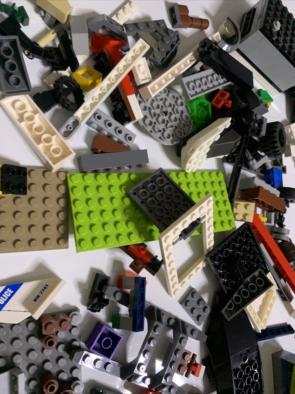 Bulk Genuine Lego Mixed Set 980g Boat Car Wheels Police Plane Pieces