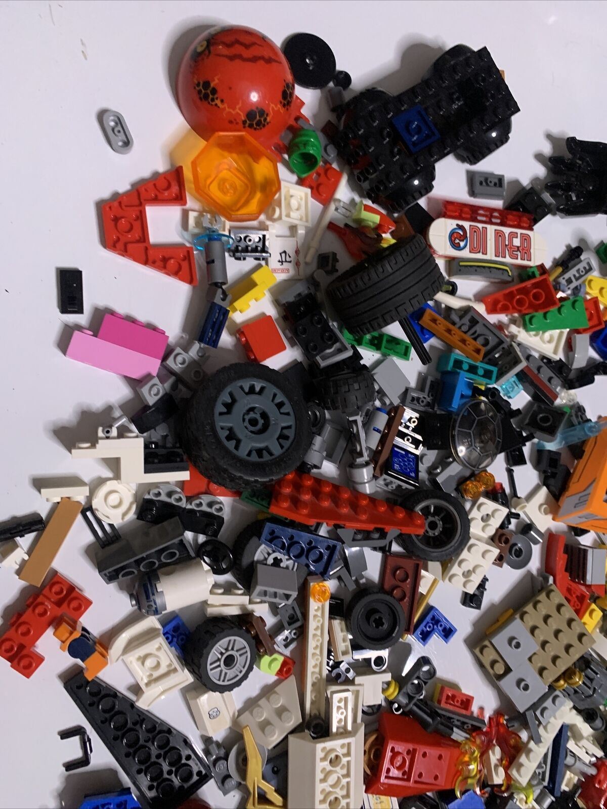 Lego Bulk Lot Drag Racer Truck Technic Bionicle 1.1kg