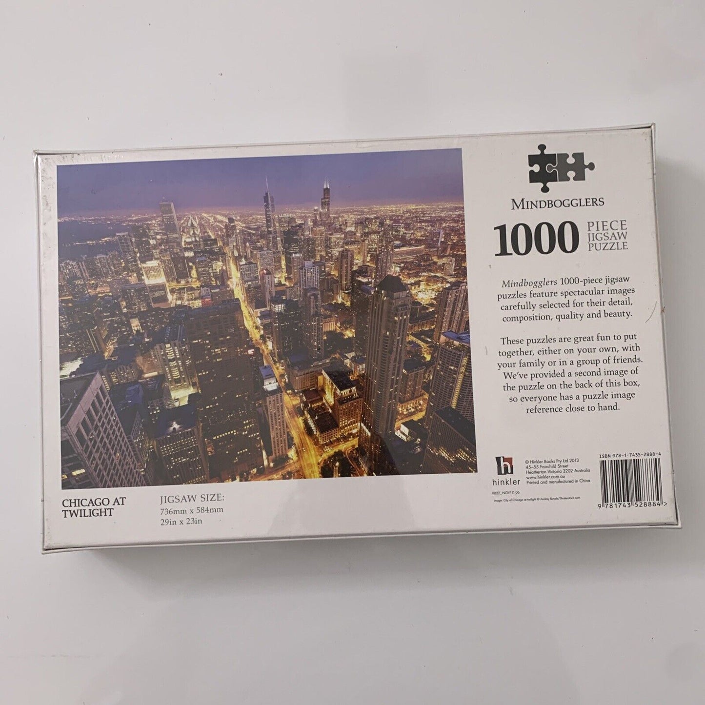 *New Sealed* Chicago At Twilight Mindbogglers Jigsaw Puzzle 1000 Piece