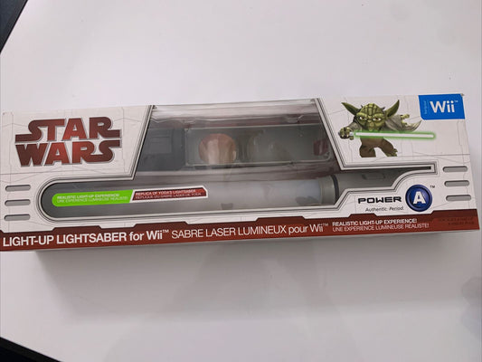 Star Wars Light-Up Lightsaber for Nintendo Wii Yoda Green