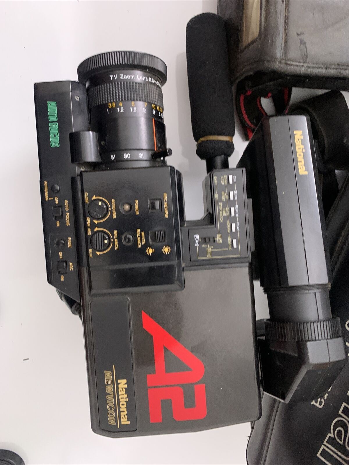 Vintage National A2 Video Camera with Portable VHS Recorder & Bags ...