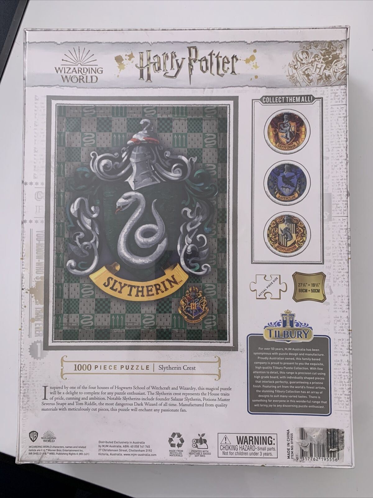 *New Sealed* Harry Potter Slytherin 1000 Piece Jigsaw Puzzle