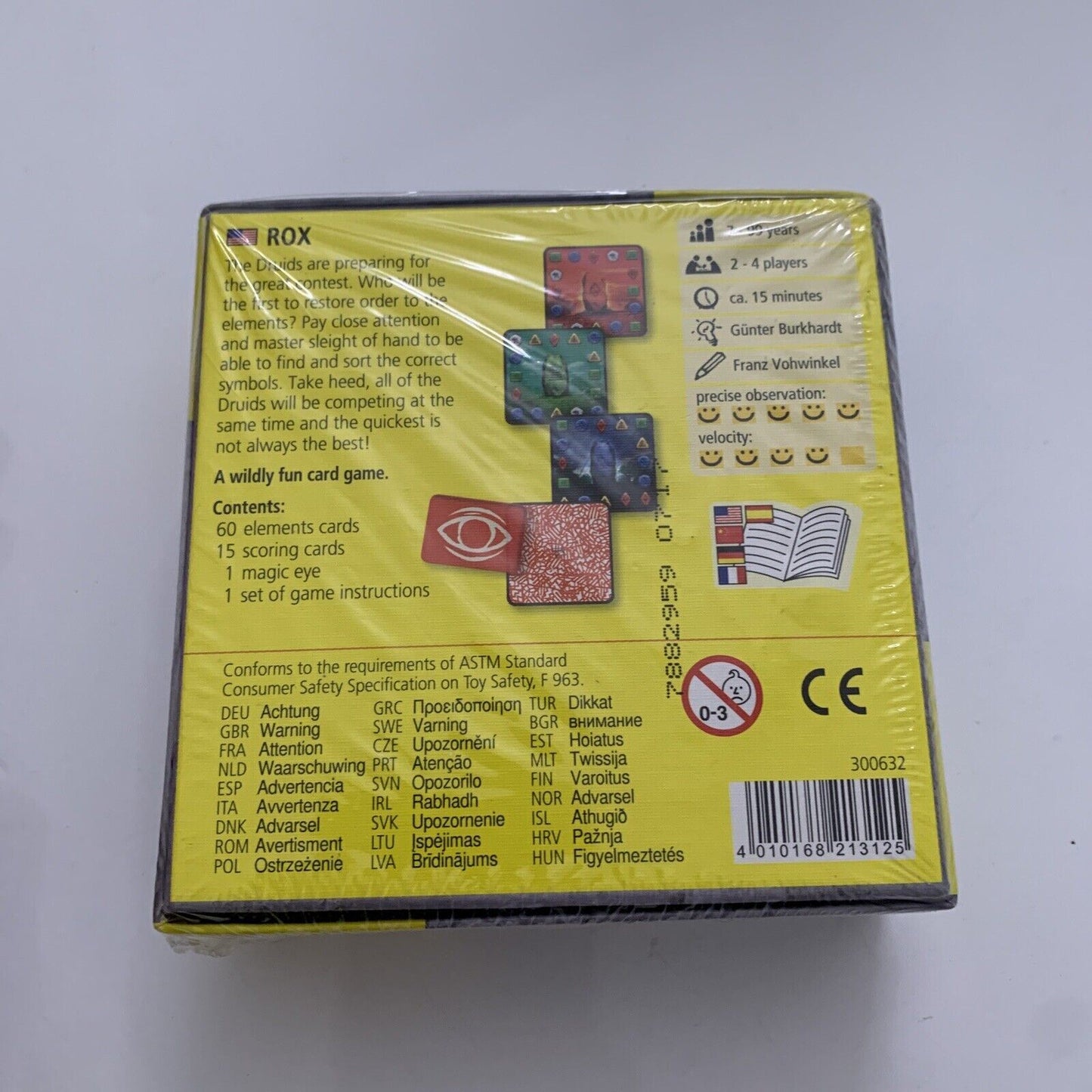 *New Sealed* Rox Card Game from HABA Designer Günter Burkhardt