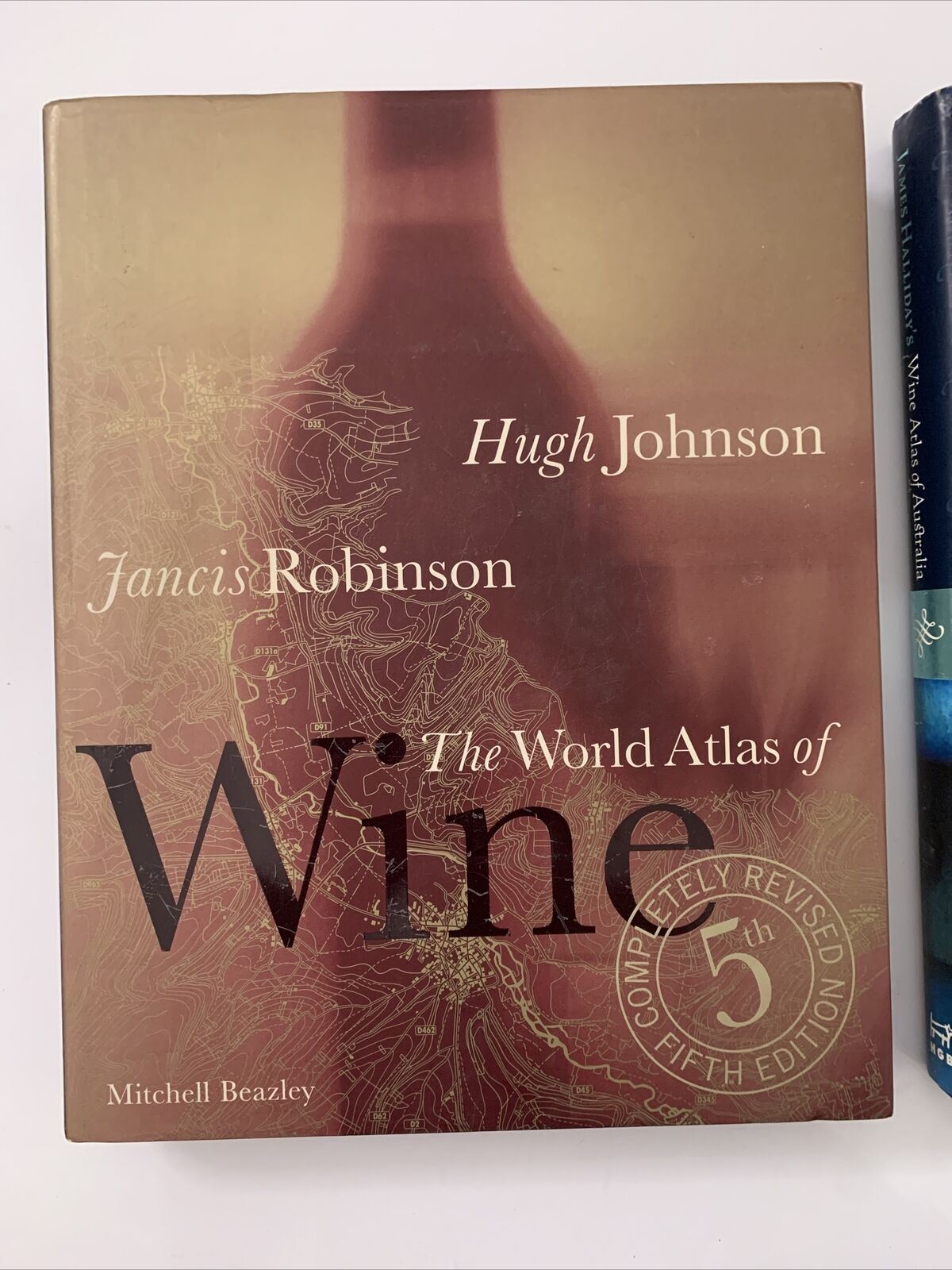 The World Atlas of Wine + Wine Atlas of Australia by Hugh Johnson Hard Retro Unit