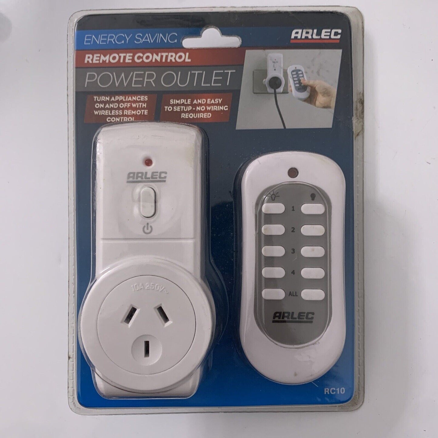 Arlec Energy Saving Remote Control Power Outlet NEW