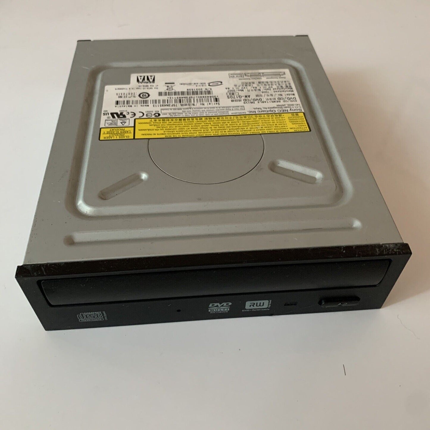 Sony NEC DVD-RW 18x Rewritable AW-G170S Internal Drive SATA