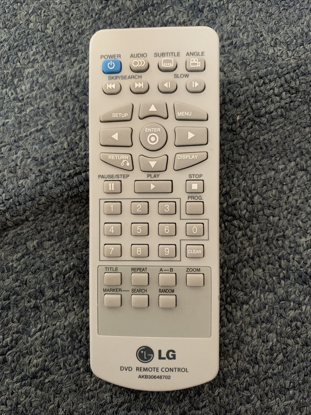 Genuine LG DVD Remote Control AKB30648702