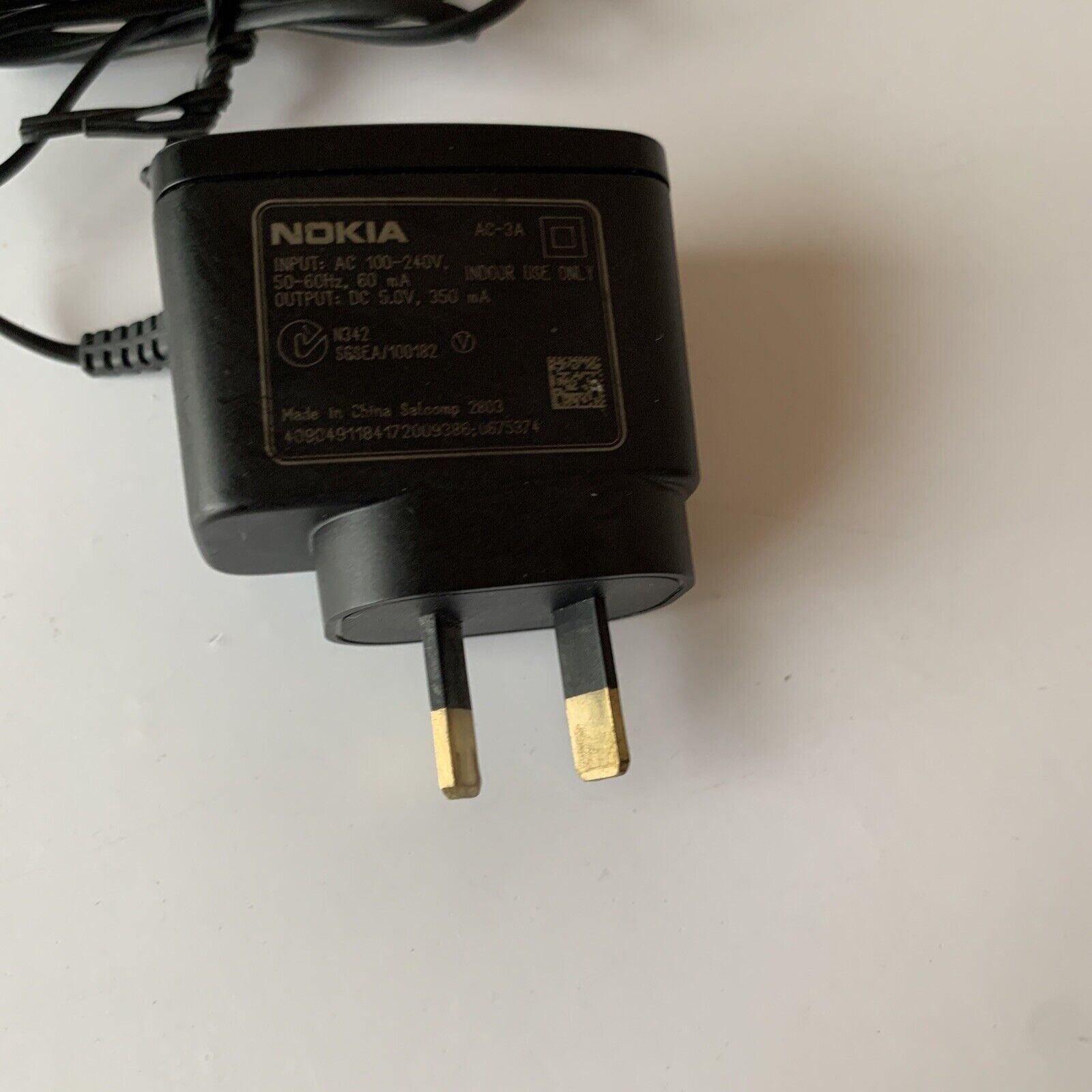 AC Wall Charger Replacement For T-Mobile Nokia 3595, 6010, 6800, 3360 Phones