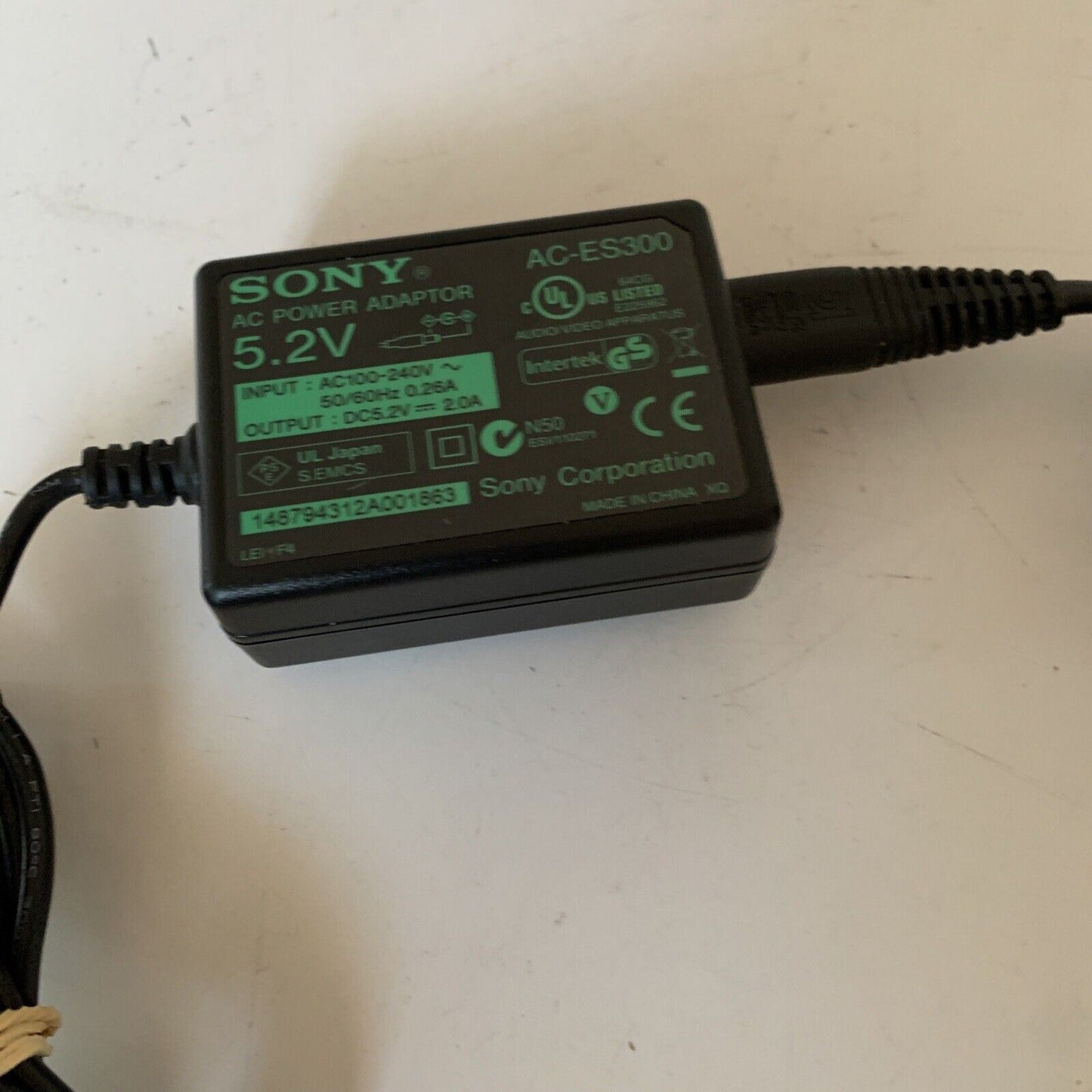 Genuine Sony AC-ES300 AC Power Adaptor 5.2v 2A Power Supply