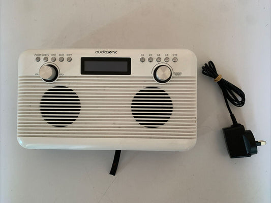 Audiosonic Stereo DAB+ FM Radio DS286+  *Working But Broken Carry Handle