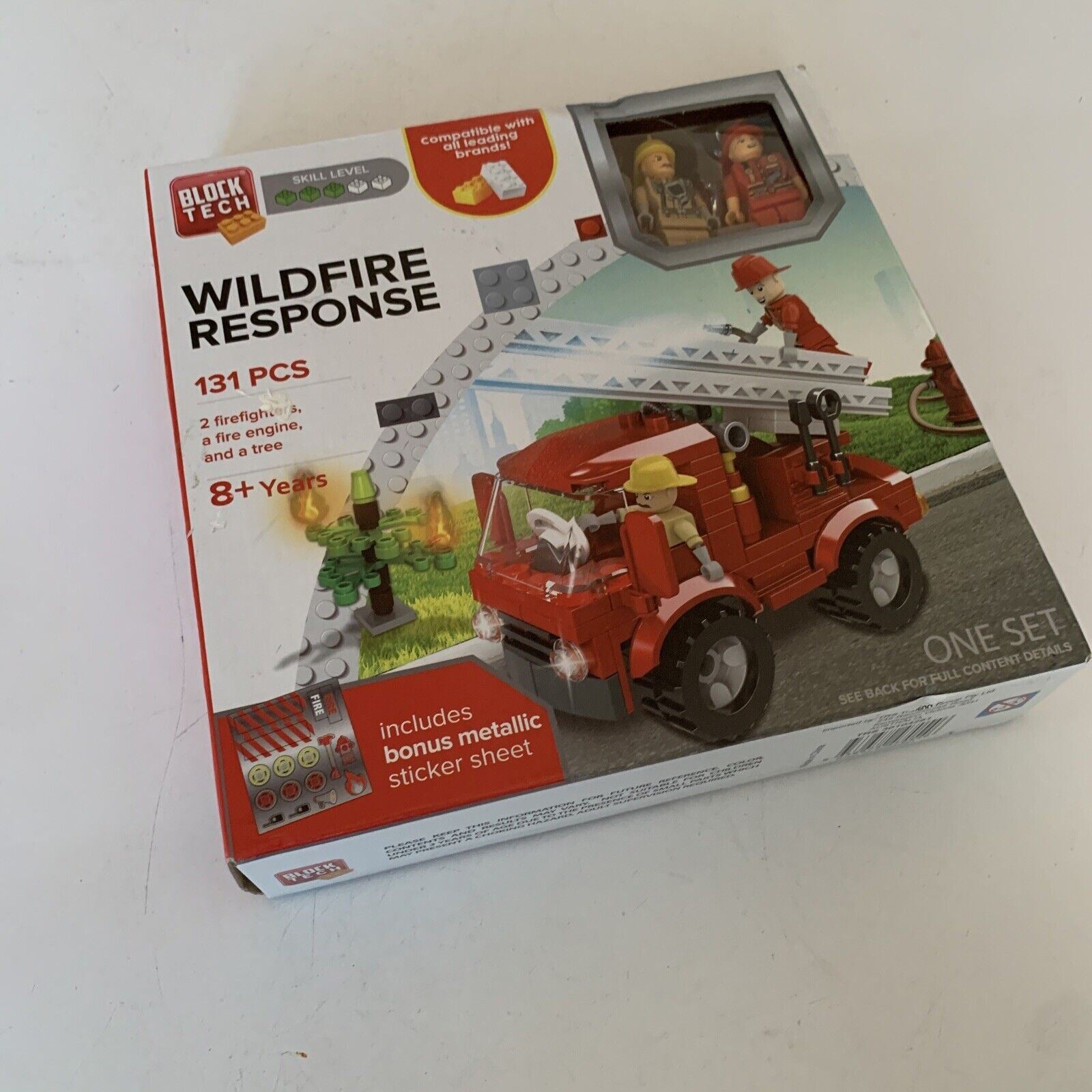 Block Tech Wildfire Response 113 pcs with Mini-Figures NEW – Retro Unit
