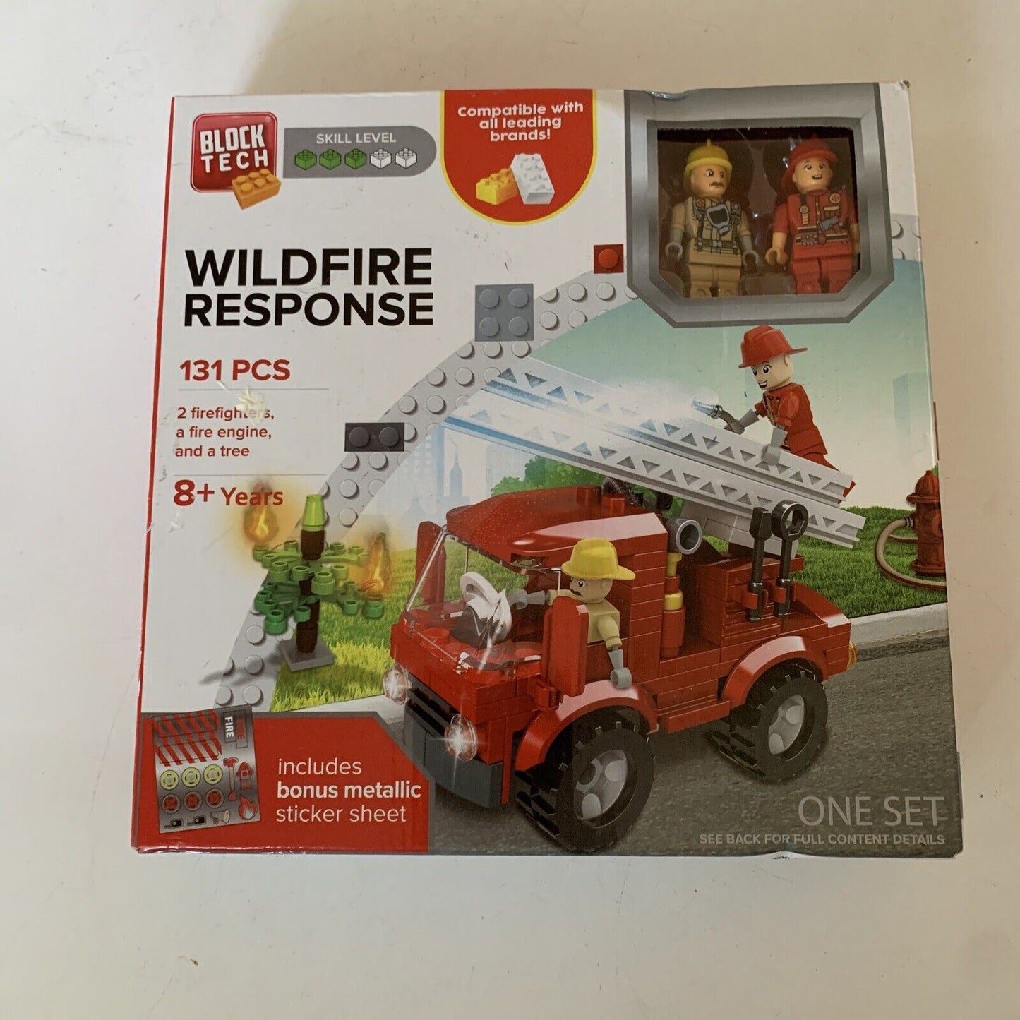 Block Tech Wildfire Response 113 pcs with Mini-Figures NEW