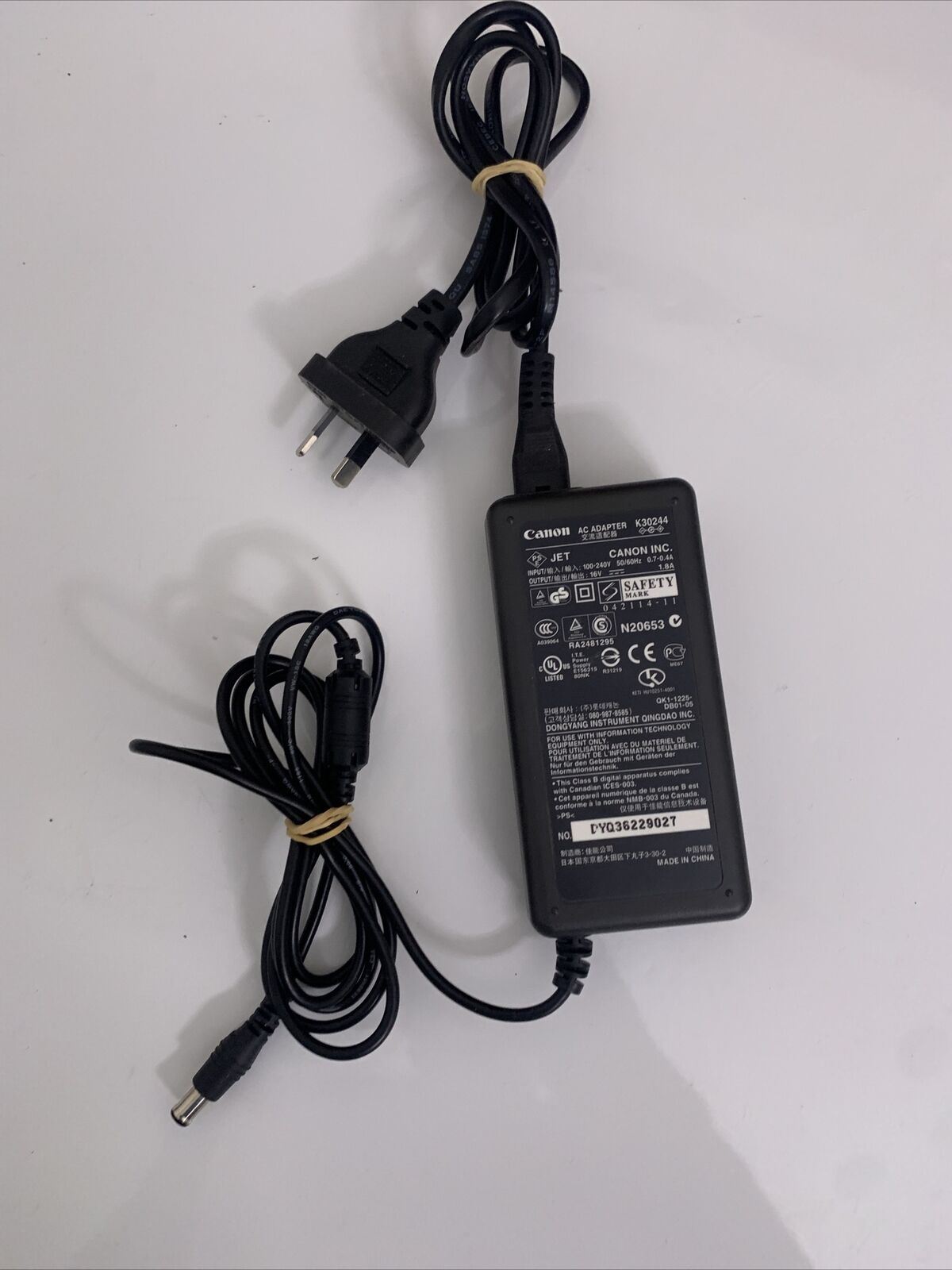 Genuine Canon AC Adapter K30244 Printer Power Supply 16V 1.8A