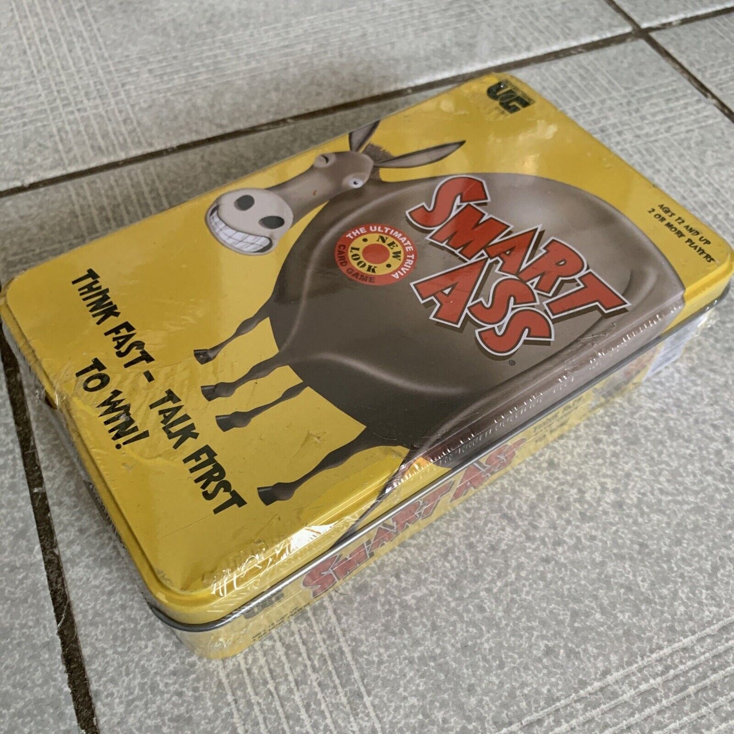 *New Sealed* Smart Ass Tin Card Game - Think Fast Talk First to Win!