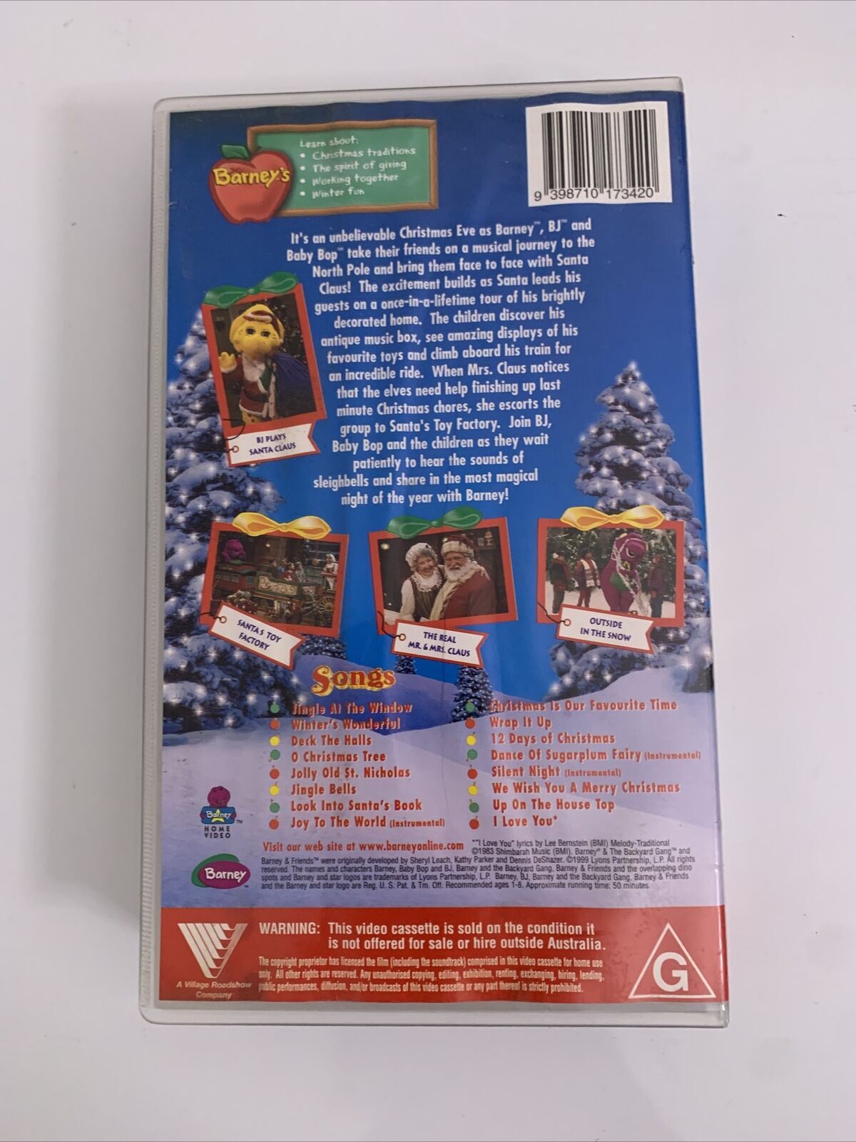 Barney's Night Before Christmas VHS PAL 1999 – Retro Unit