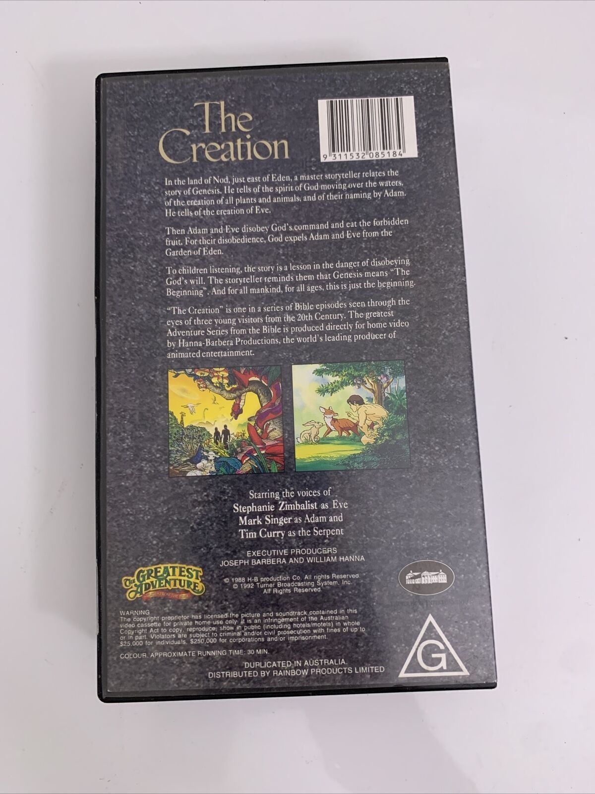 Greatest Adventure Stories From the Bible - The Creation VHS PAL 1985