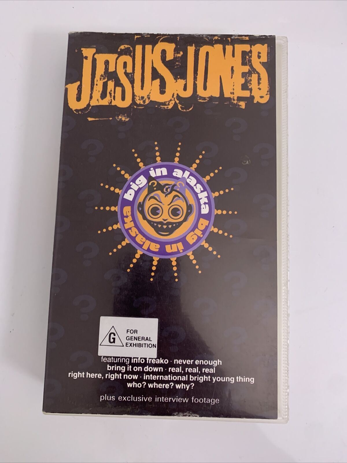 Jesus Jones Big in Alaska VHS PAL 1992