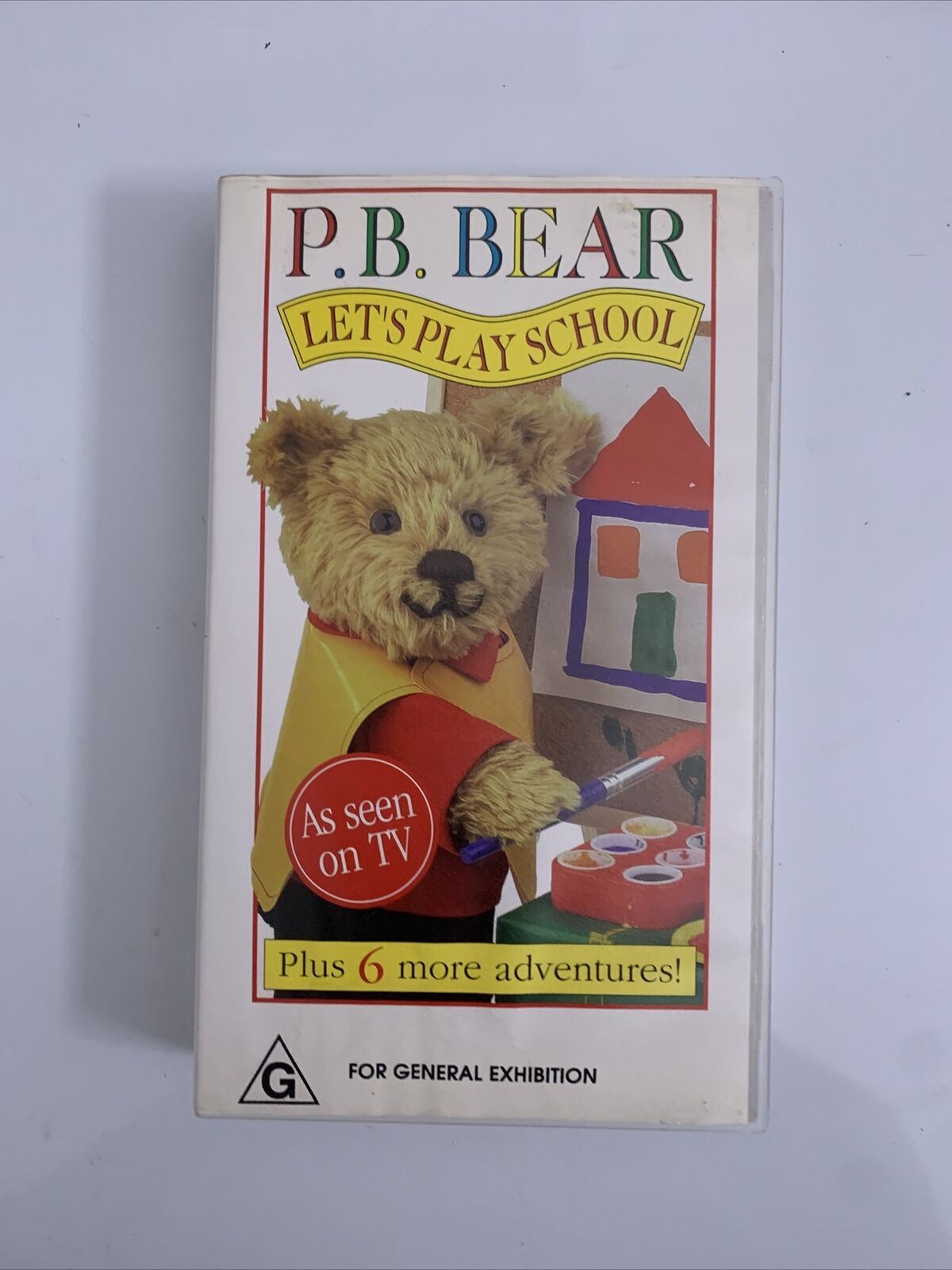 P.B. Bear Let's Play School VHS PAL 1998