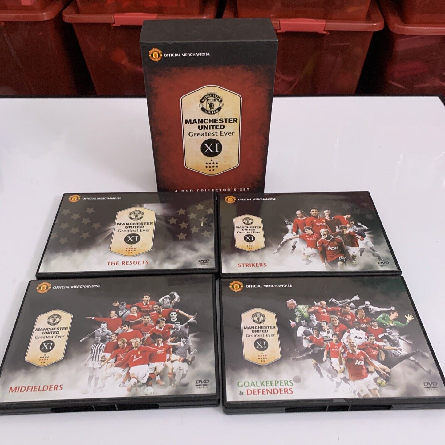 Manchester United Greatest Ever XI - 4 DVD Collector's Set  Boxset All Regions