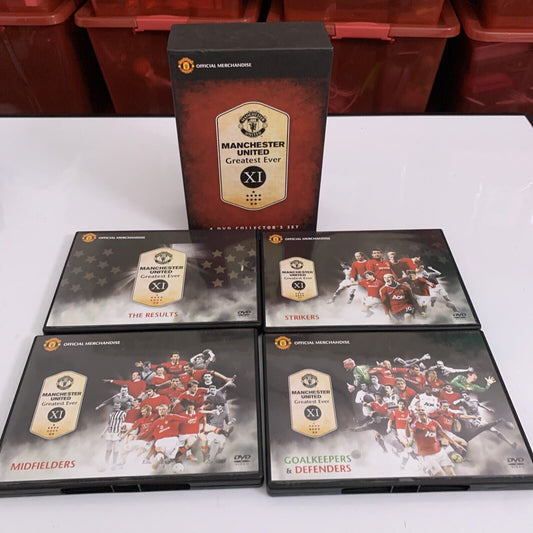 Manchester United Greatest Ever XI - 4 DVD Collector's Set  Boxset All Regions