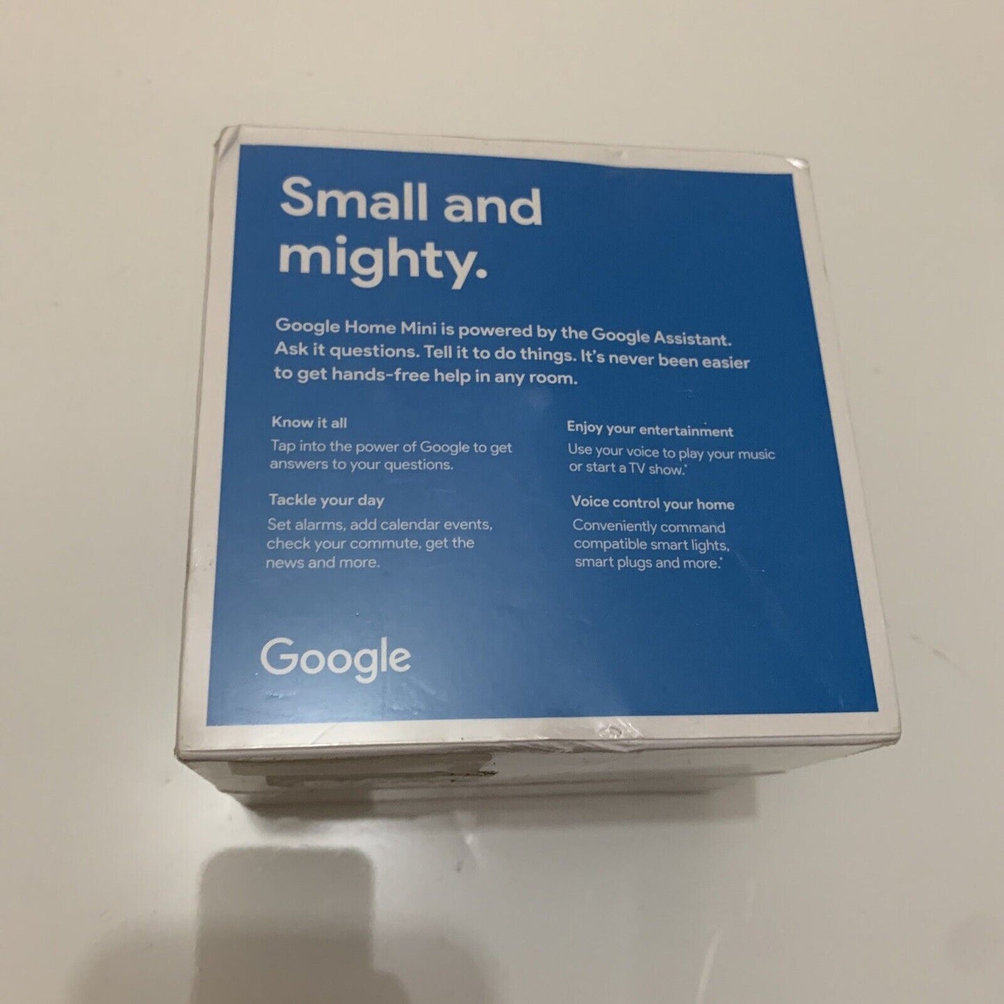 Google Home Mini Smart Assistant - Chalk BRAND NEW