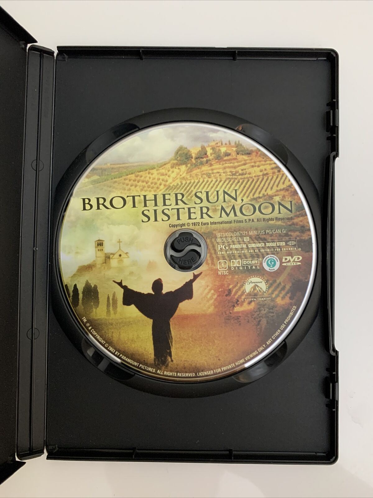 Brother Sun, Sister Moon (DVD, 1972) Graham Faulkner, Judi Bowker Region 1