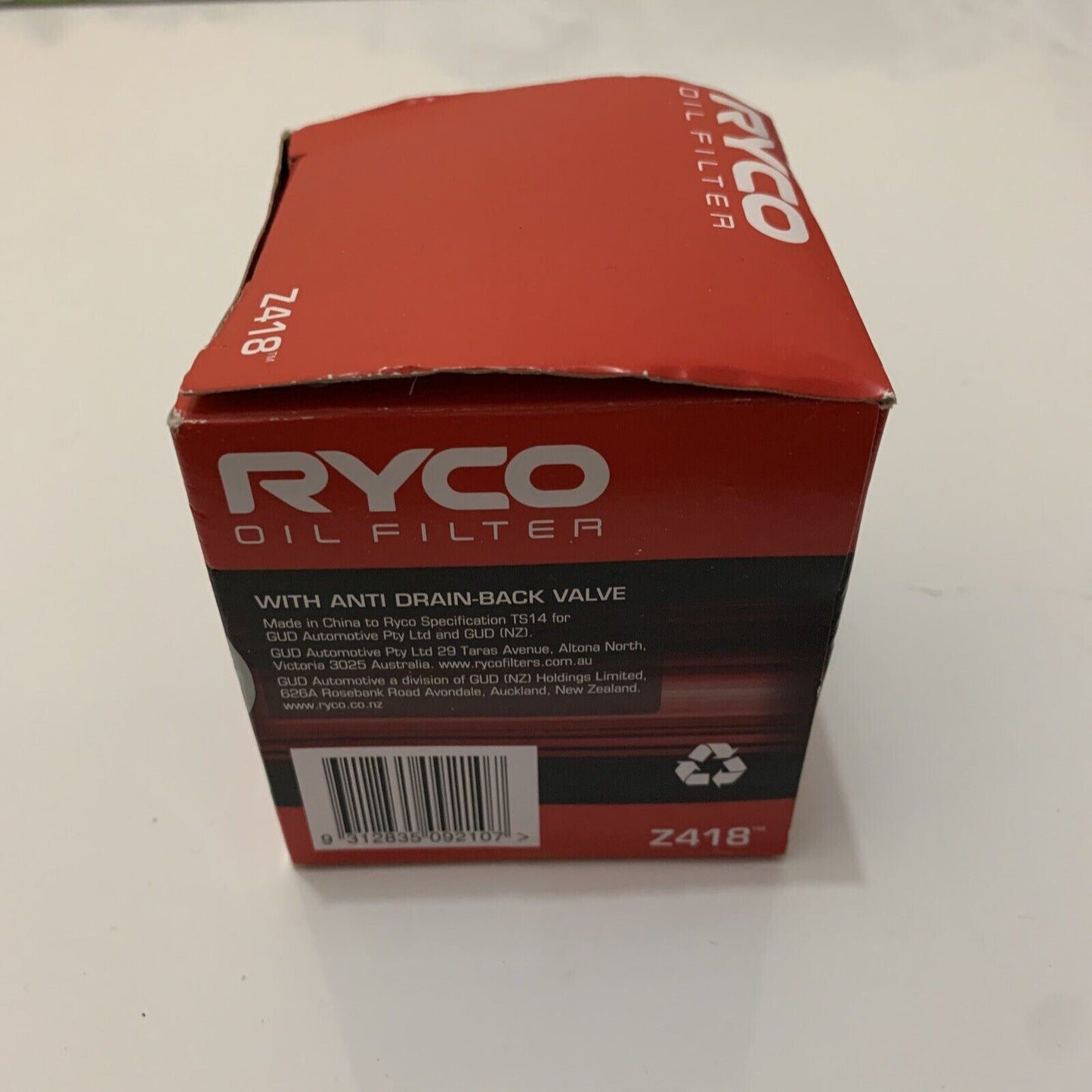 NEW Ryco Oil Filter - Z418 OEM specification engine protection