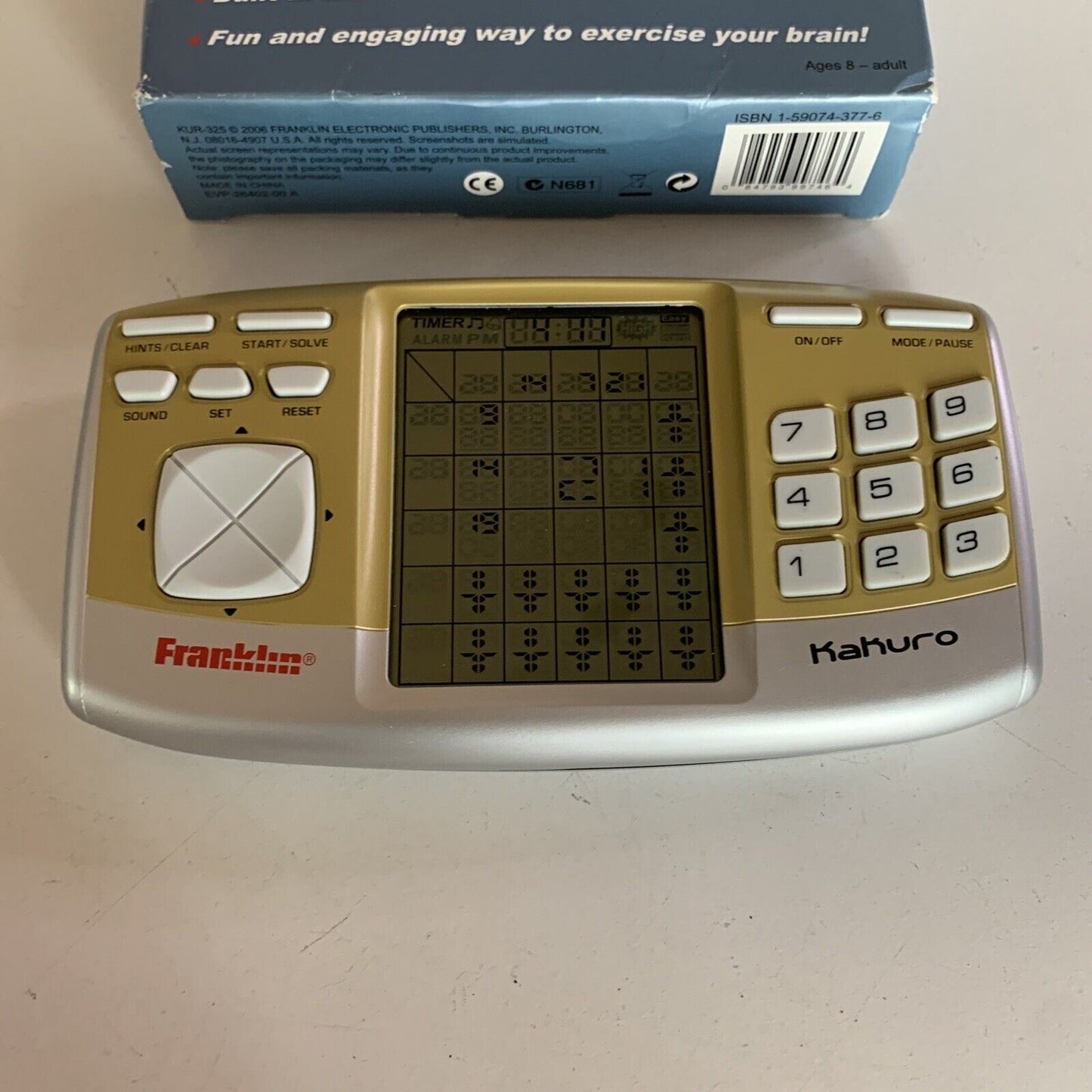 Franklin Kakuro Sudoku Style Electronic Game