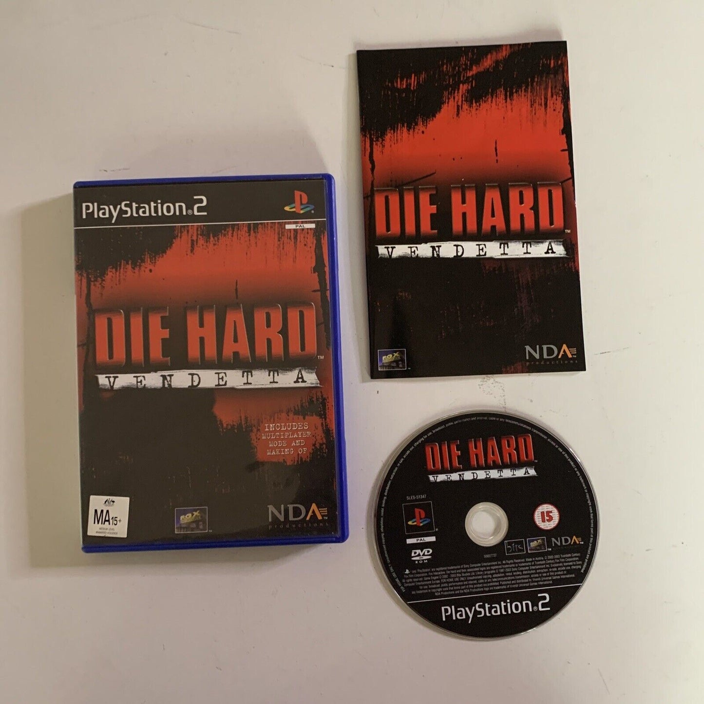 Die Hard Vendetta - Sony PlayStation 2 PS2 PAL Game Complete