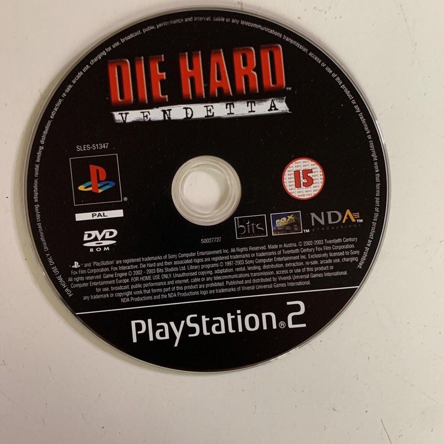 Die Hard Vendetta - Sony PlayStation 2 PS2 PAL Game Complete