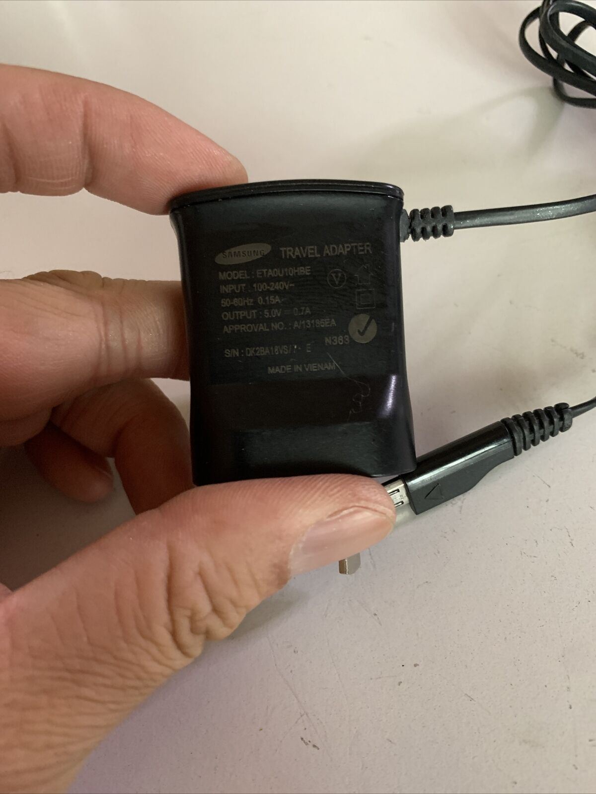 Genuine Samsung ETA0U10HBE 5V Wall Charger micro-USB