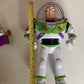2x Disney Pixar Buzz Lightyear Figure Blue belt Mattel Thinkway 28cm Toy Story
