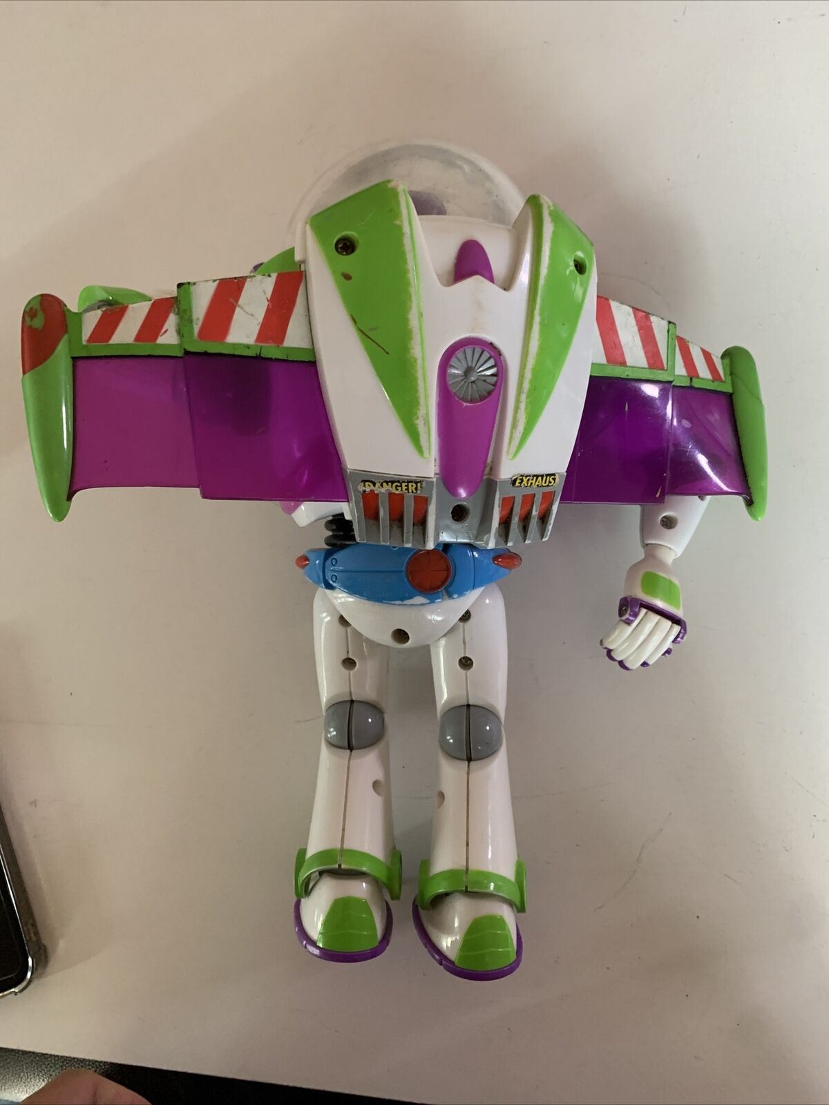 2x Disney Pixar Buzz Lightyear Figure Blue belt Mattel Thinkway 28cm Toy Story