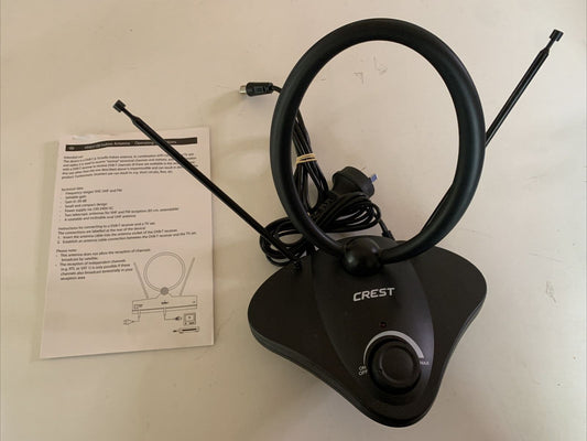 Crest Indoor Antenna VHF/UHF/AM with Adjustable Gain HNEA100