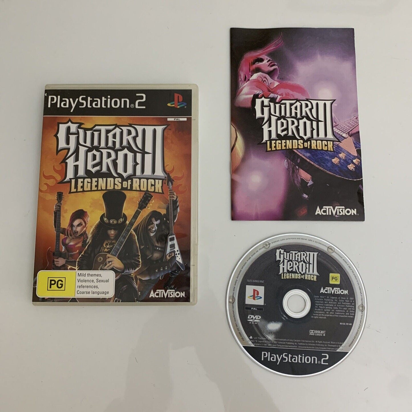 Guitar Hero III Legends Of Rock - Sony PlayStation 2 PS2 PAL Game Complete