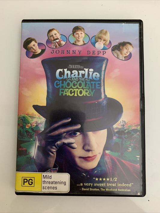 Charlie And The Chocolate Factory (DVD, 2005)  Johnny Depp Region 4