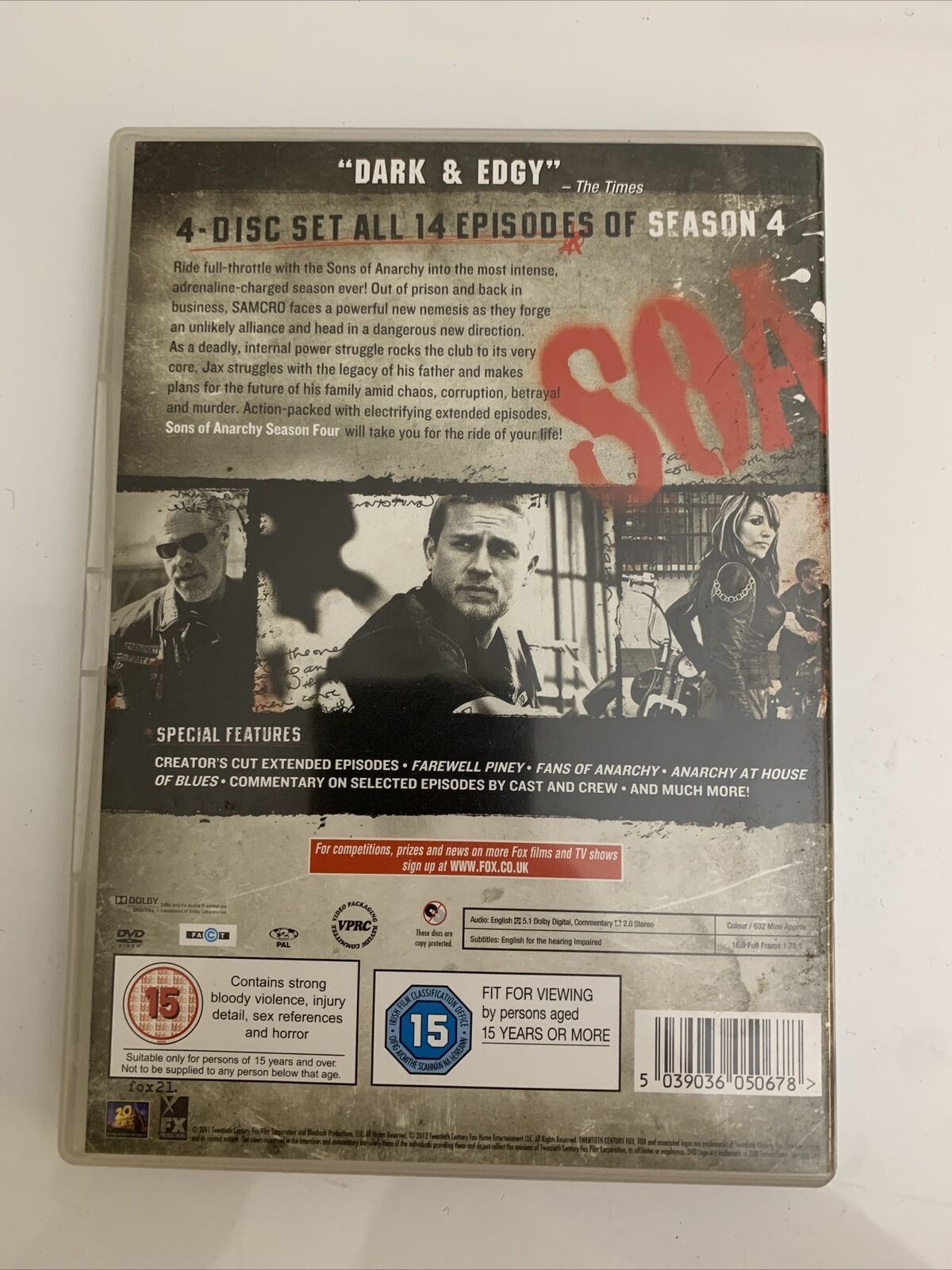 Sons of Anarchy : Season 4 (DVD) Region 2