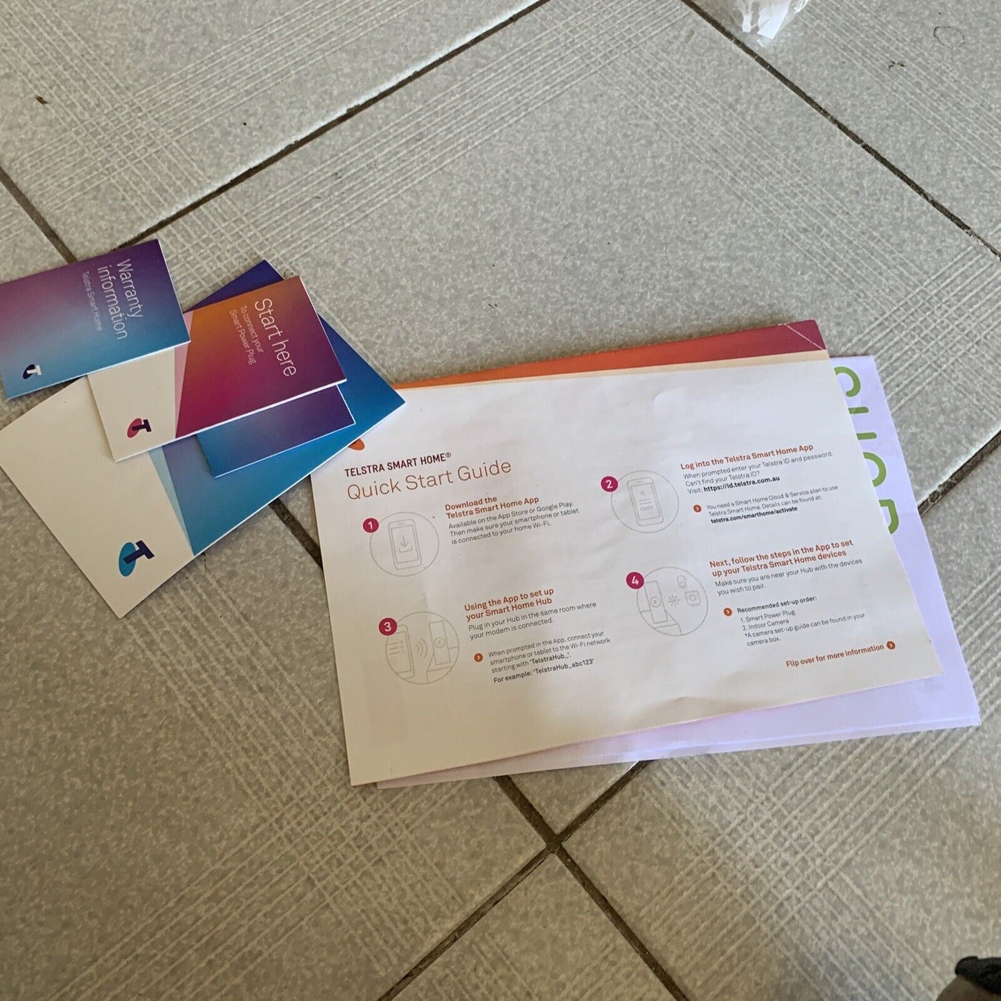 Telstra Smart Home Control & Monitor Kit contain hub, Camera, Smart Power Outlet