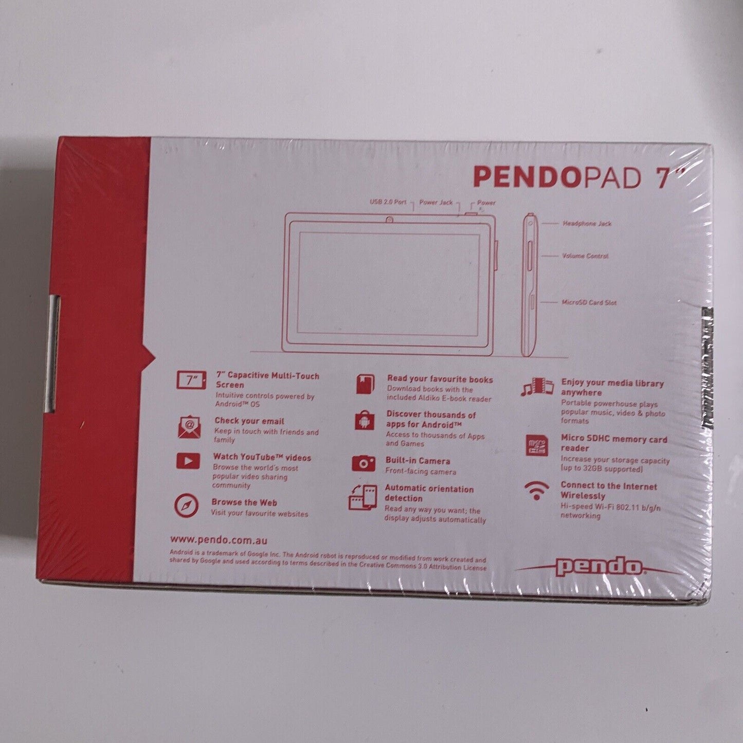 Pendopad 7" Pink Tablet Android Jelly Bean 4GB NEW