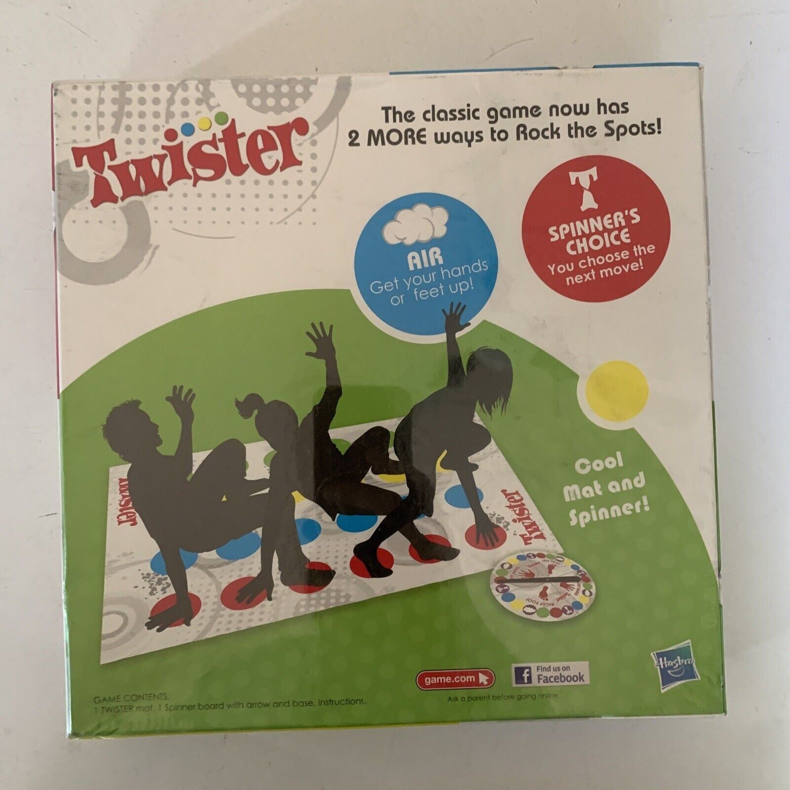 New Sealed Hasbro Twister Party Board Game With 2 Extra Moves Retro