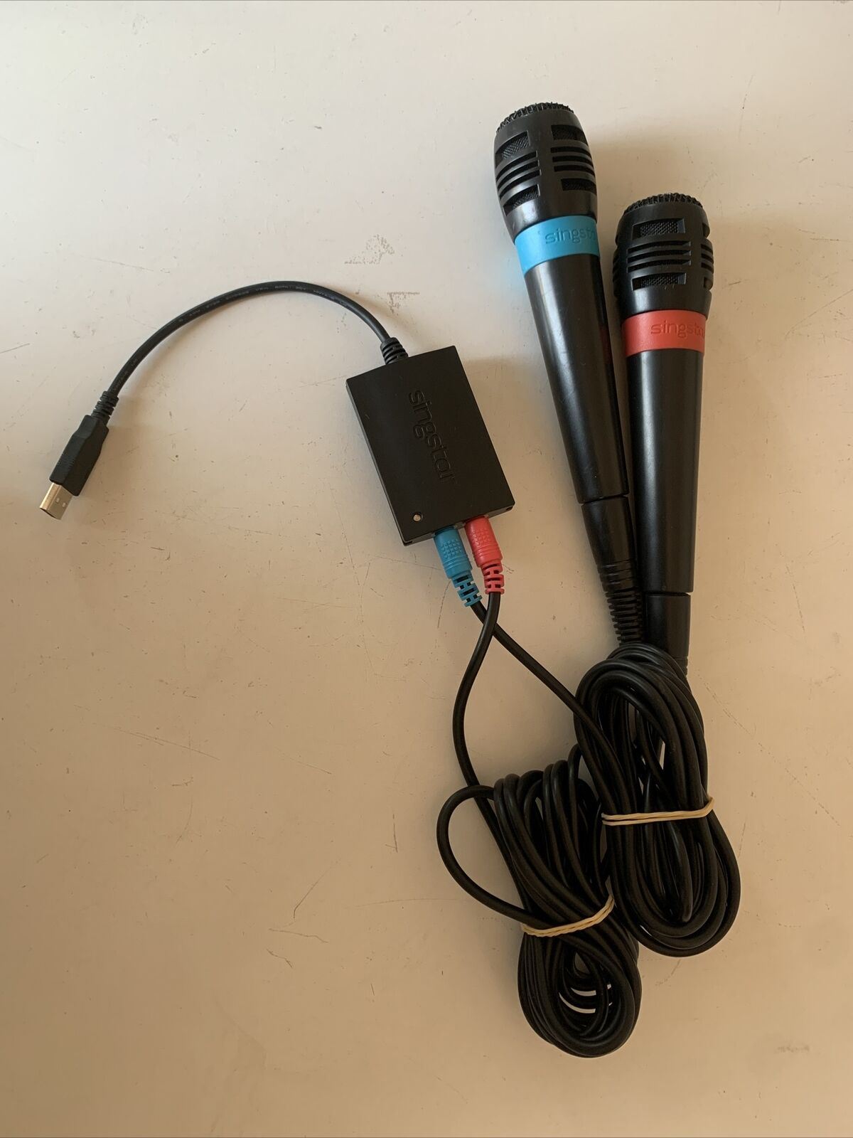 Genuine 2x Sony SingStar Microphone USB PS2 PS3