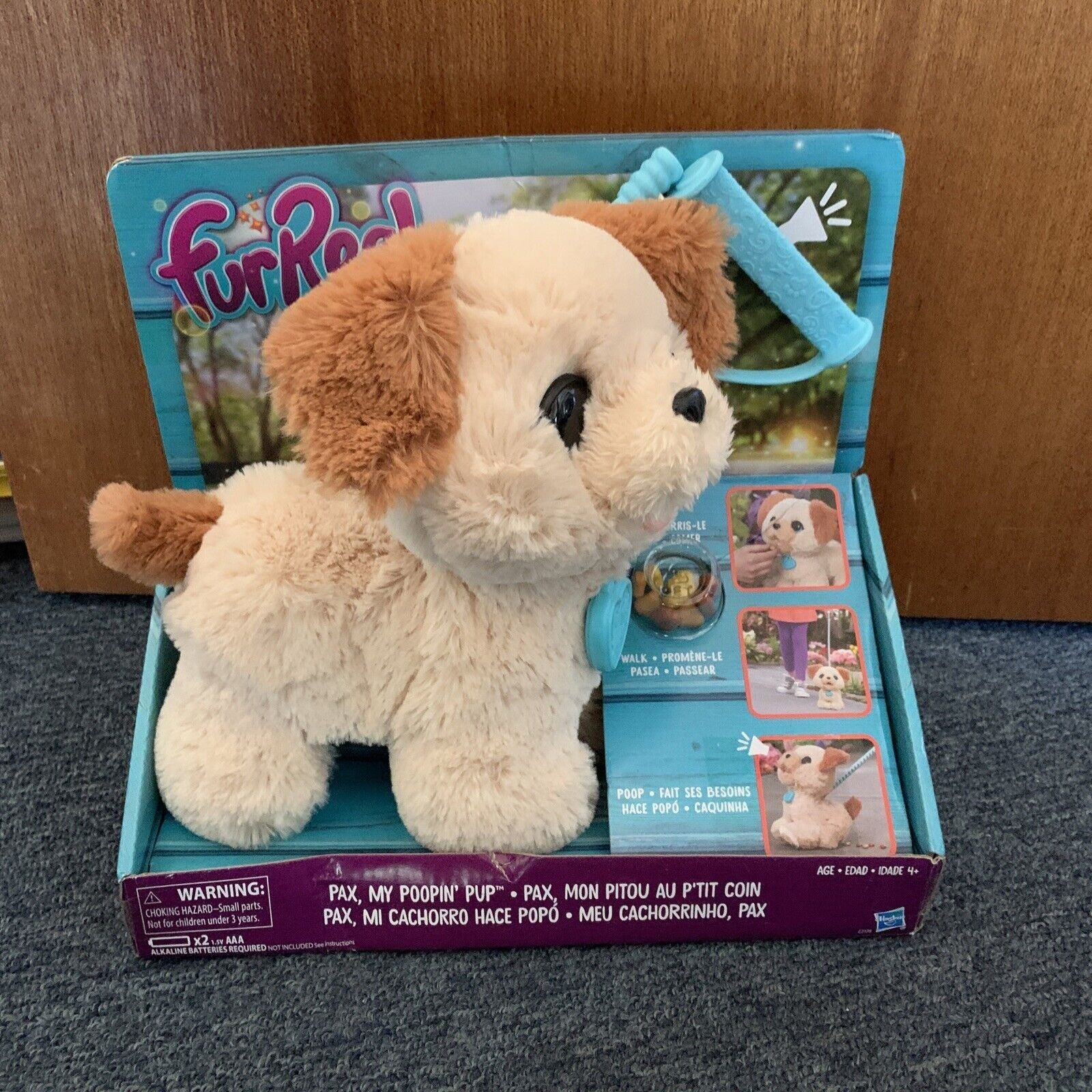 Hasbro FurReal Pax My Poopin' Pup Pet Puppy Toy Dog - Eats Sounds Poop ...