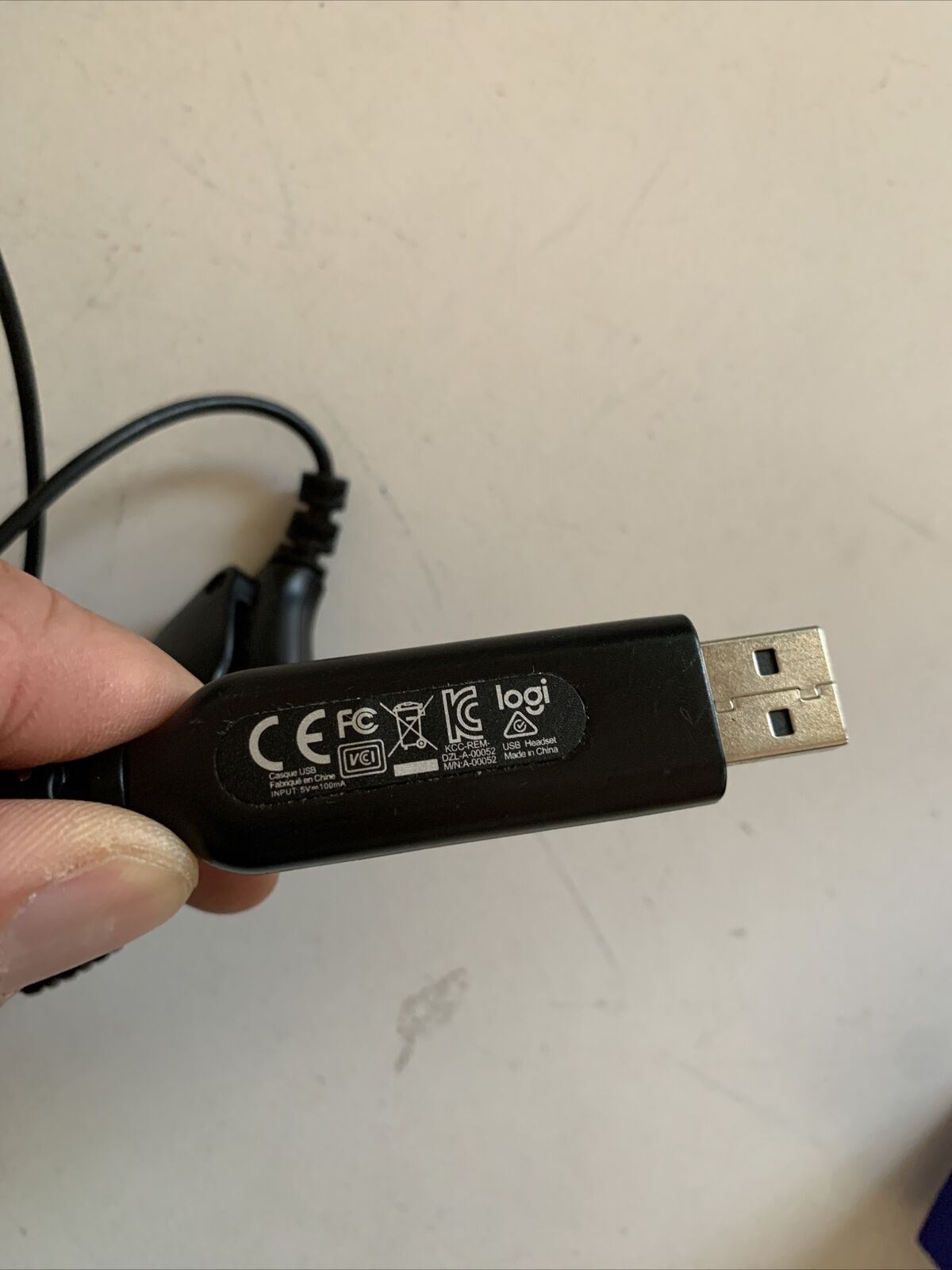 Logitech H340 Headset with Noise Cancelling Microphone Black  USB