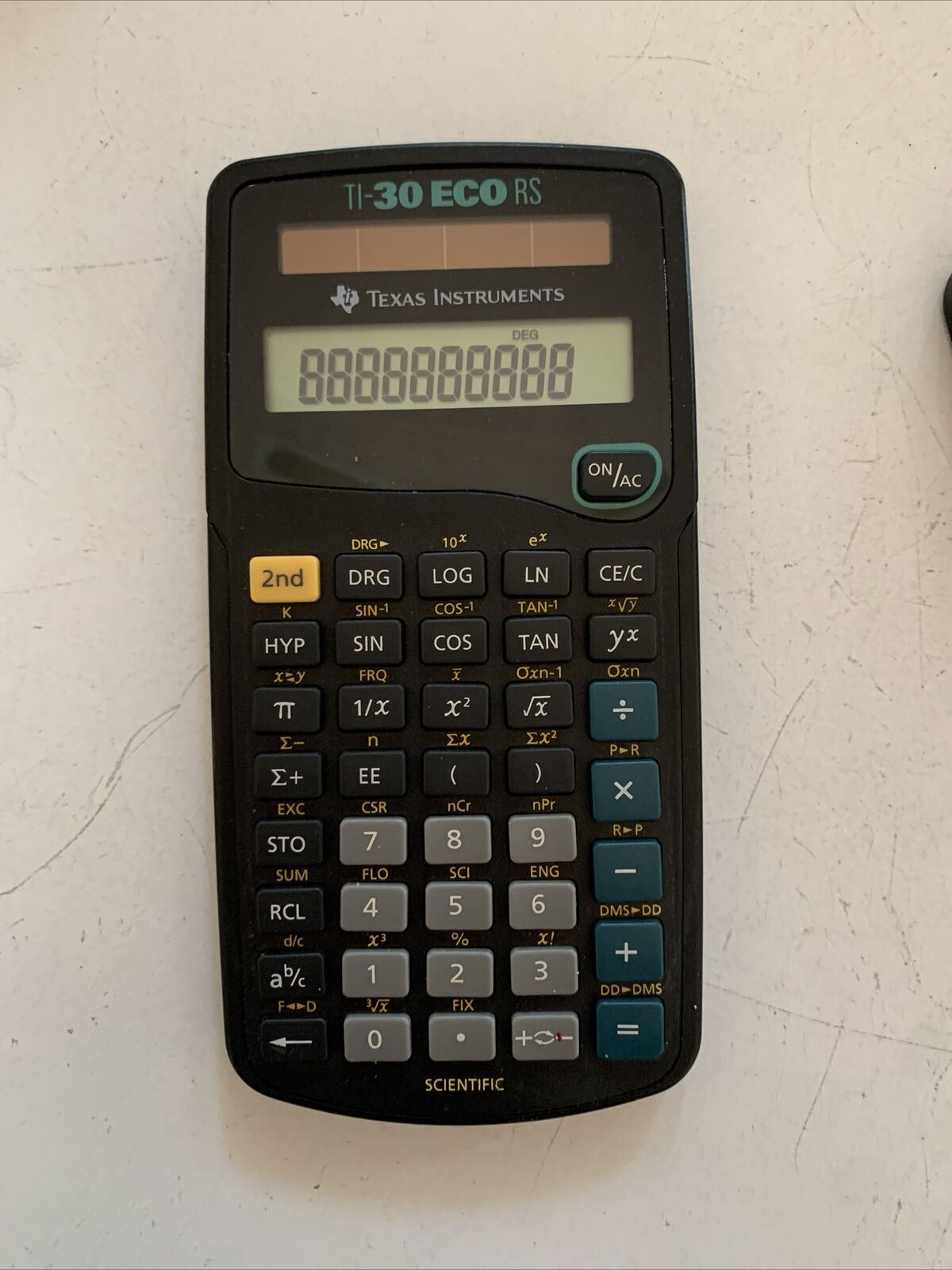 Texas Instruments TI-30 ECO RS Calculator Battery & Solar Powered