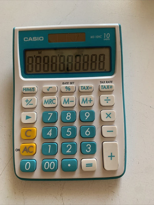 Casio MS-10VC Calculator Solar Powered